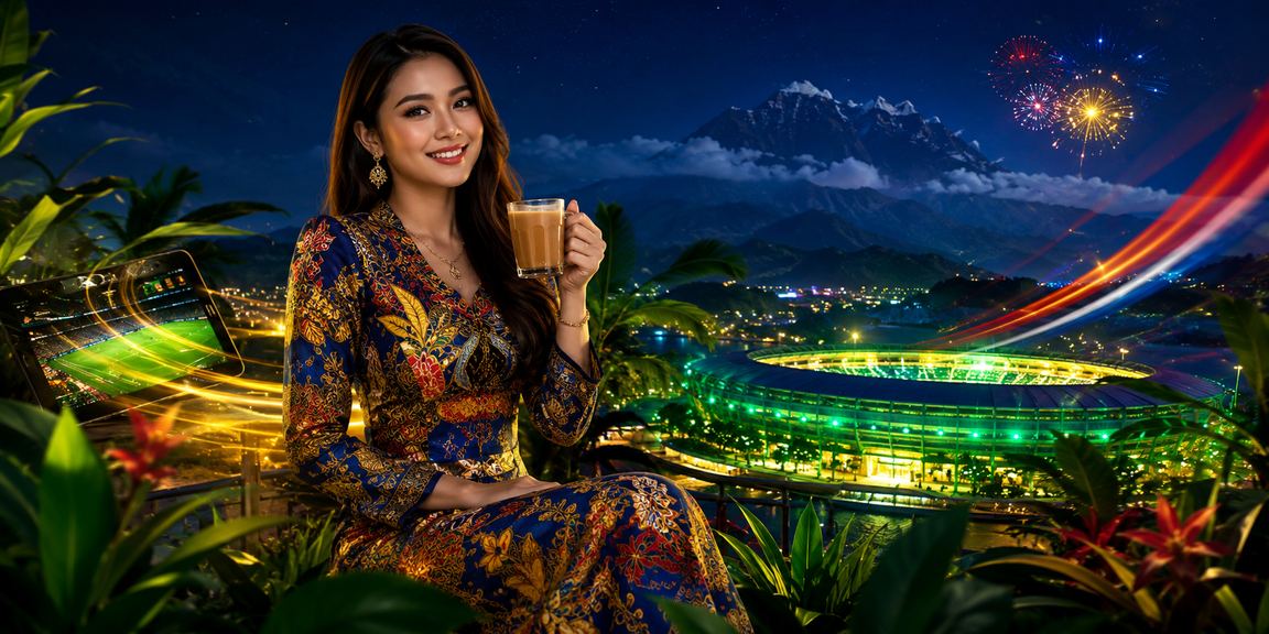Suasana Kasino Live dengan tema batik di Sabah
